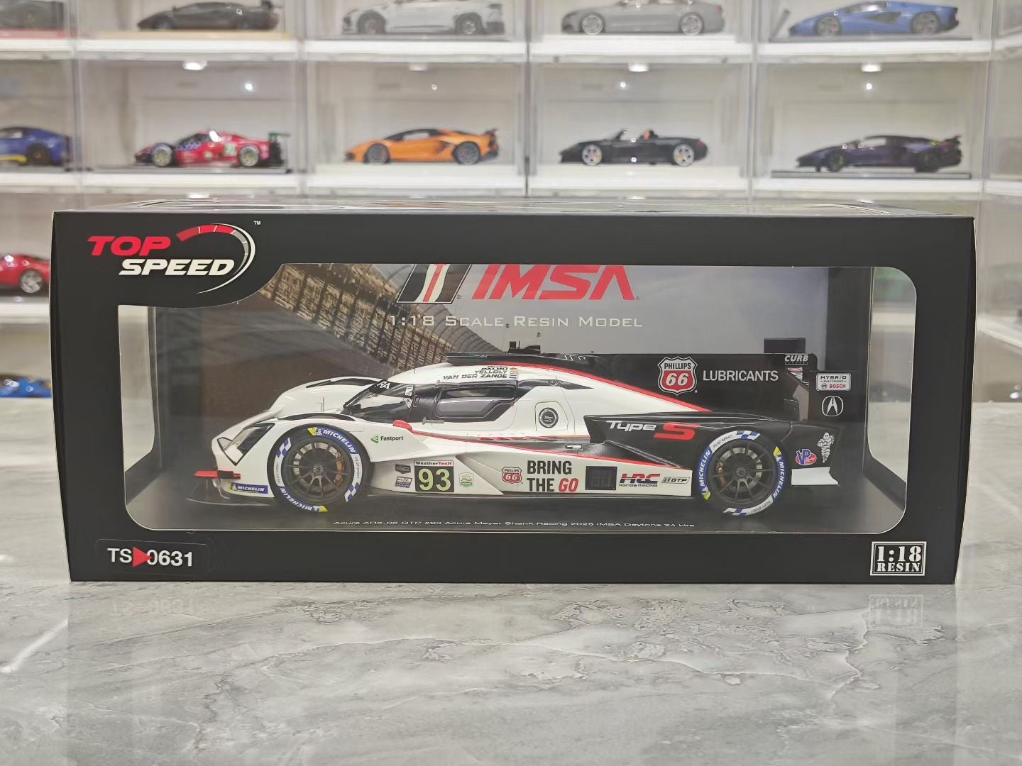 Topspeed 1/18 Acura ARX-06 GTP #93 resin