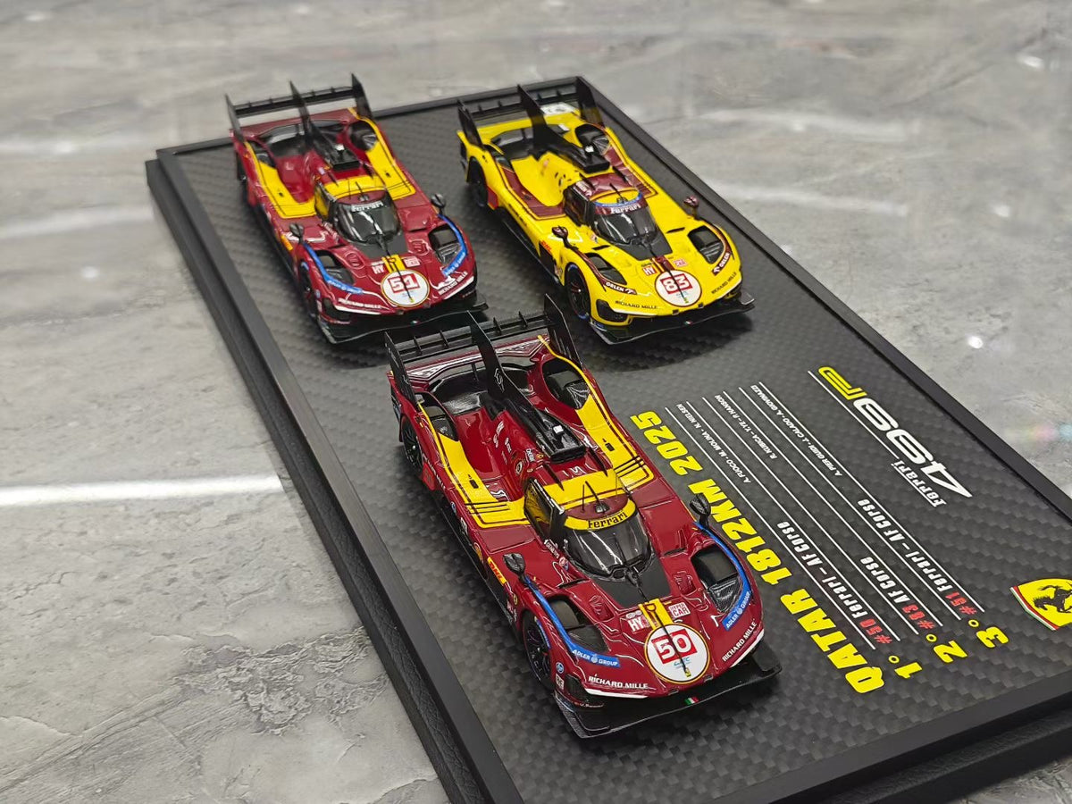 BBR 2025 Commemorative Edition Ferrari 499P Qatar 3-Car Set (1:43)