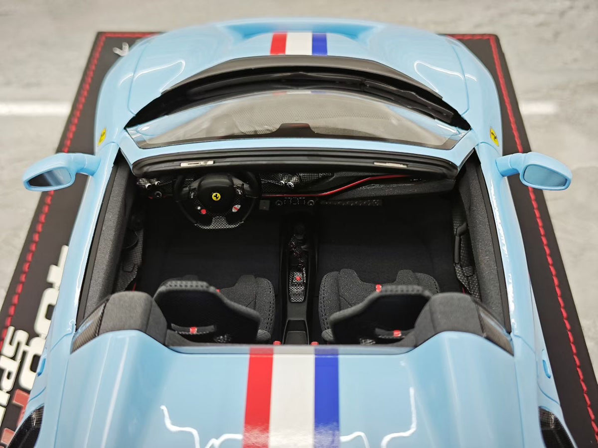 BBR Ferrari 488 Pista Spider (Convertible) – 1:18 scale resin model –