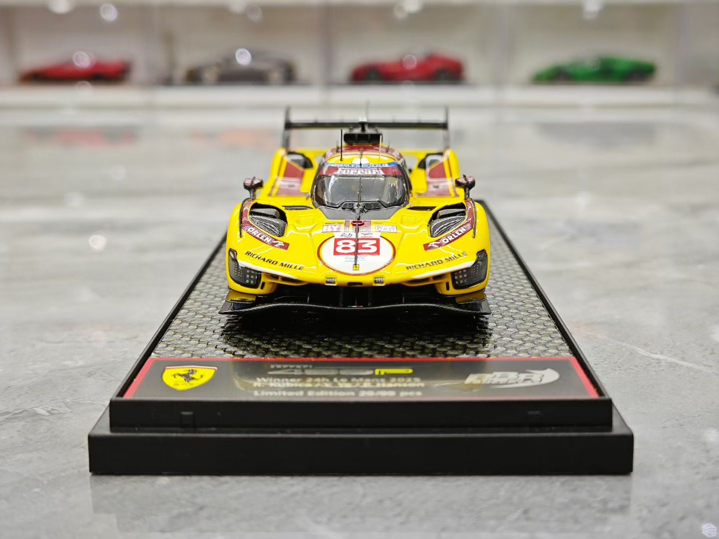 BBR 1/43 2025 Le Mans Winner Ferrari 499 LE #83 Ye Yifei