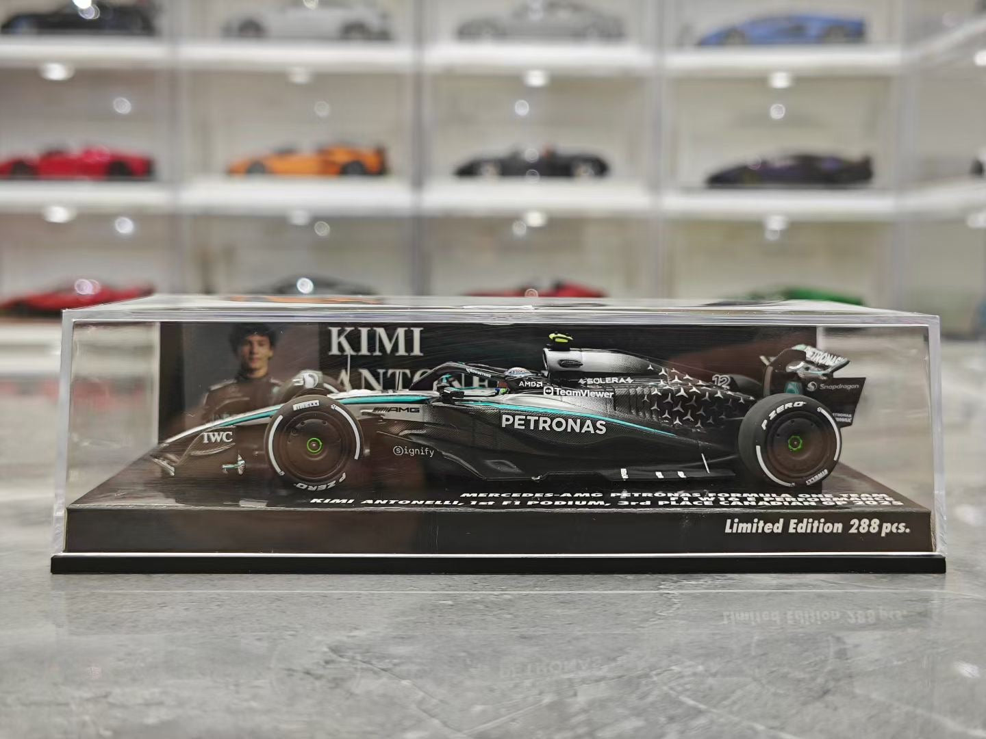 Minichamps 1/43 2025 Australian GP W16 First Points Finish - Antonelli F1