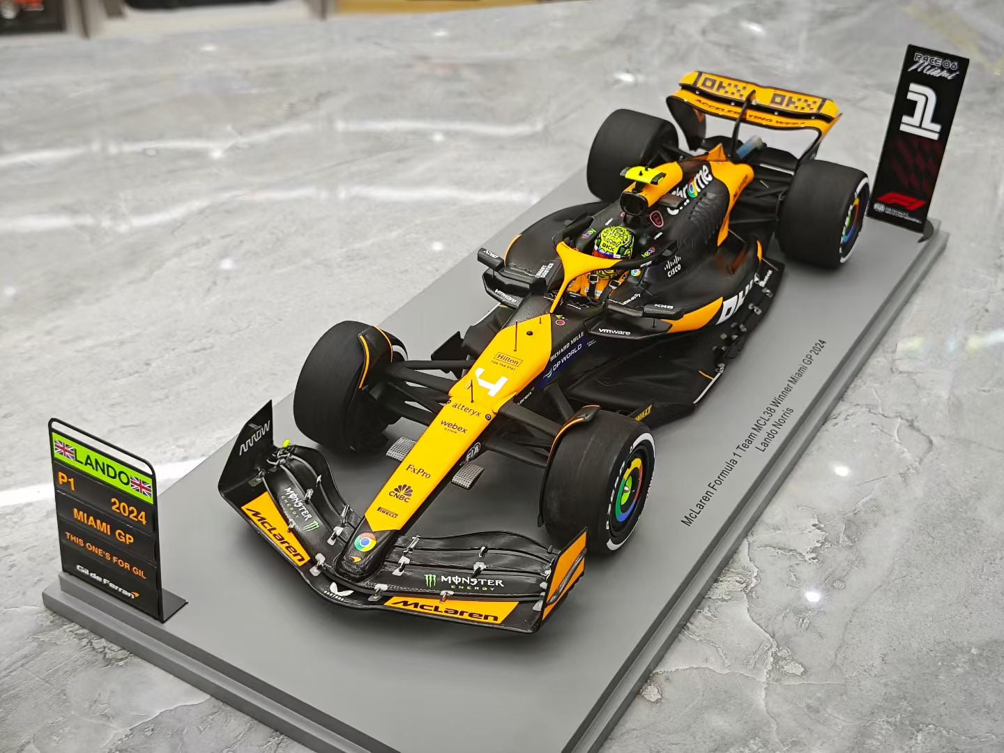 Spark 1/18 2024 Miami Grand Prix McLaren MCL38 Norris's first F1 title