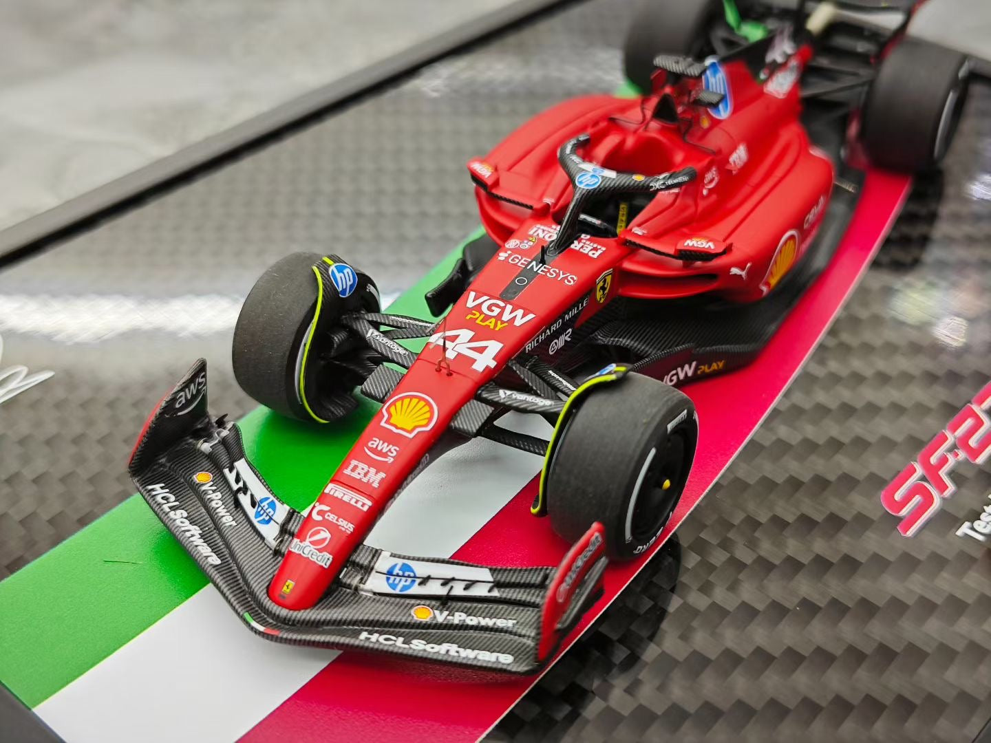 BBR 1/43 2025 Ferrari SF23 Hamilton F1 Debut Test Car
