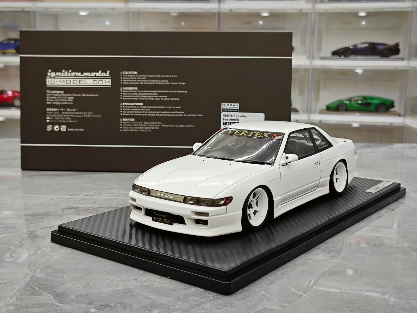 IG 1/18 Nissan VERTEX S13 JDM resin