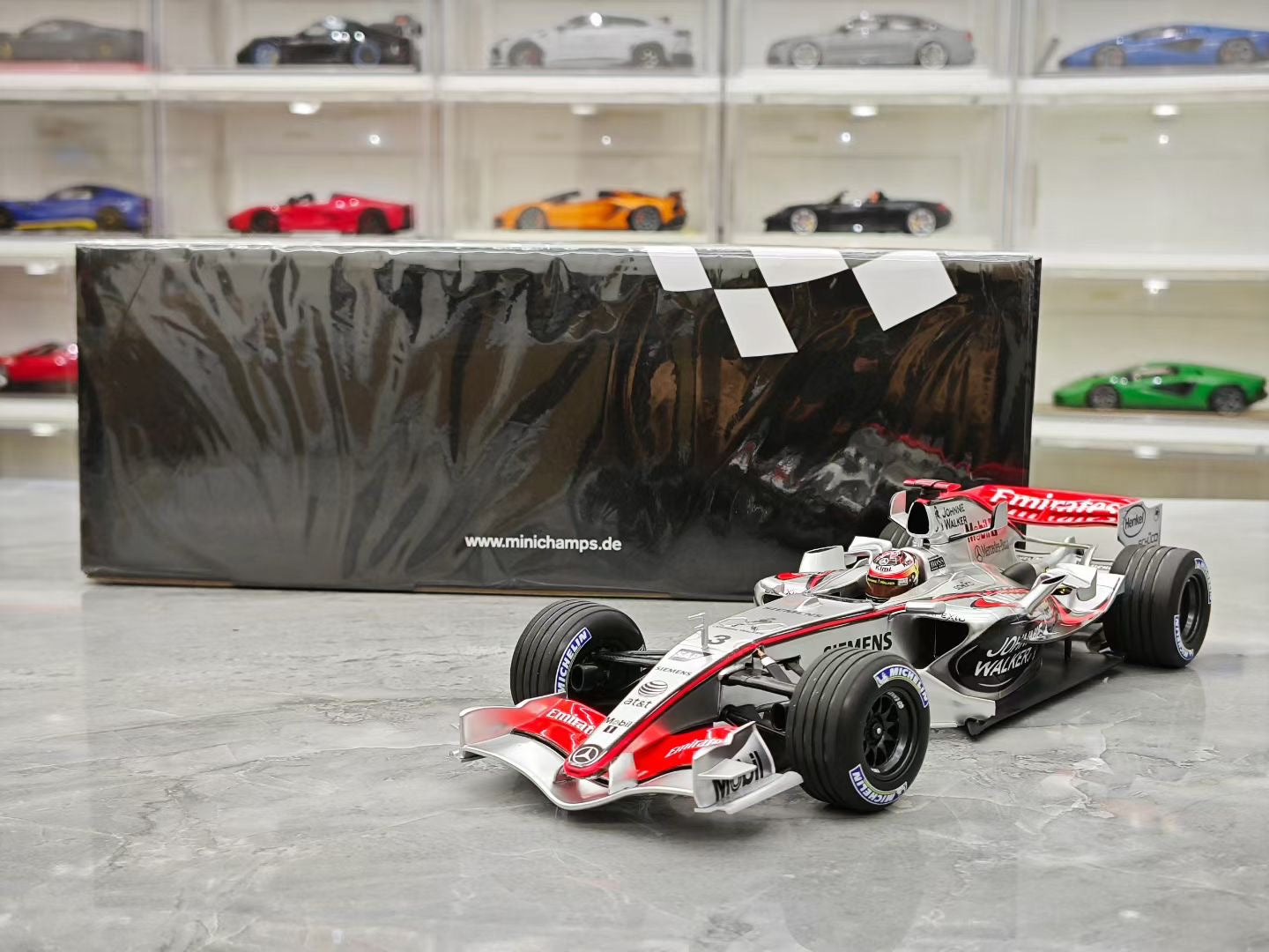 MINICHAMPS F1カー 1:18 3台セット Minichamps - 1:18 McLaren Ford MP4/8 Sebastian Vettel - Ayrton