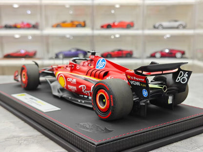 BBR 2024 Monaco GP SF-24 (Pole Position Version) Die-cast Model – Leclerc F1 (1:18 Scale)