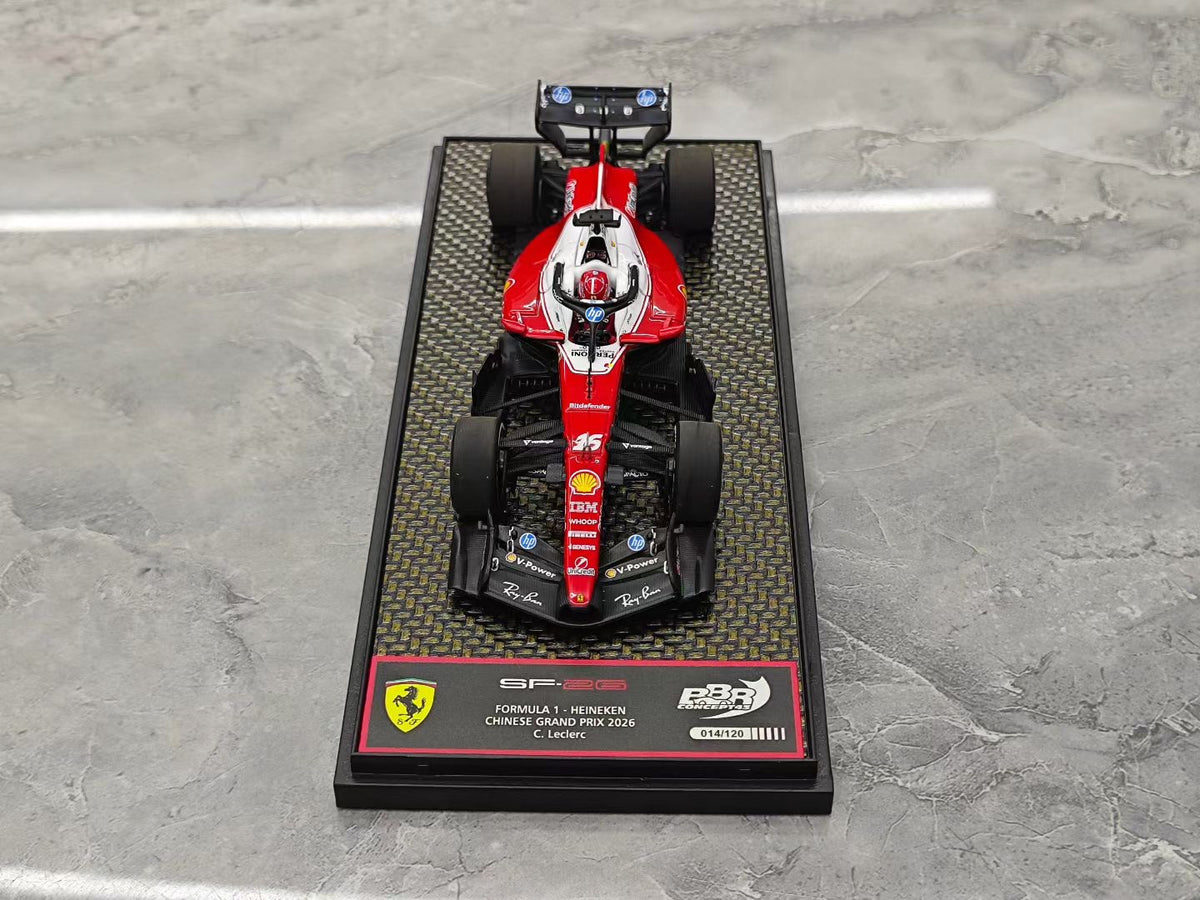 BBR 2026 Japanese GP SF26 Leclerc F1 1:43 Scale Model (with Driver Figure)