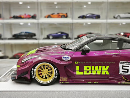 BBA Model 1:18 Scale Nissan GT-R (R35) LB-Silhouette Works GT-RR
