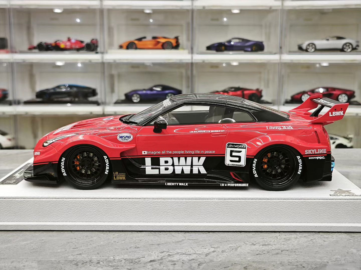 BBA Model 1:18 Scale Nissan GT-R (R35) LB-Silhouette Works GT-RR