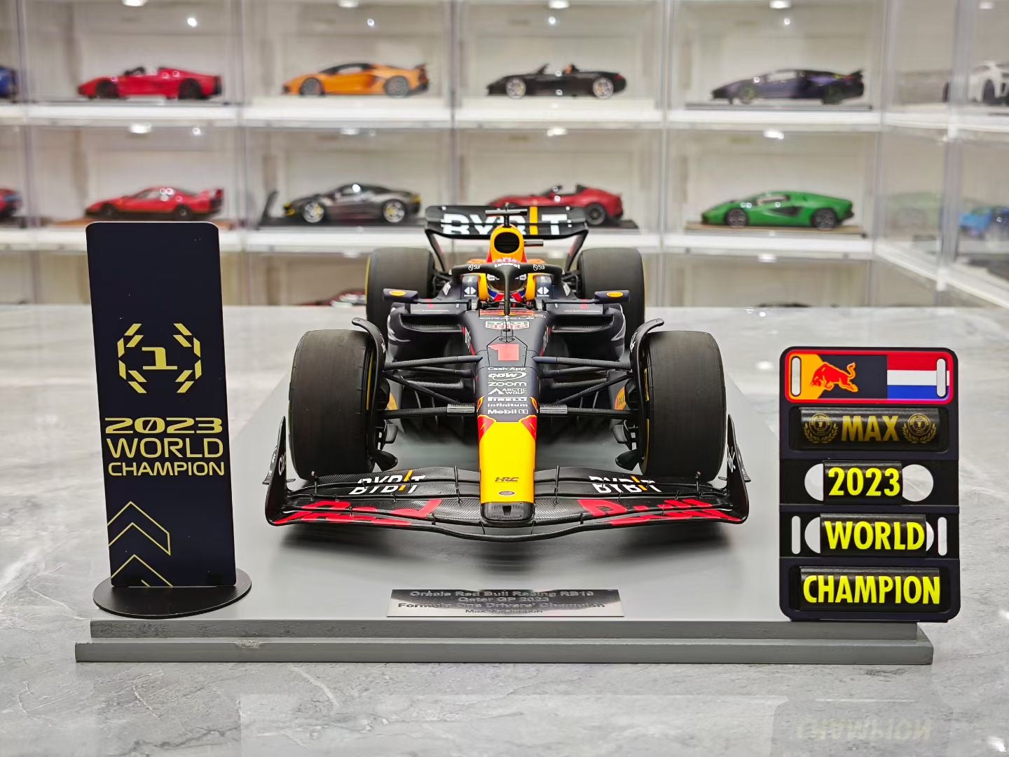 Spark 1/12 2023 Qatar Grand Prix World Championship Edition RB19 Verstappen F1