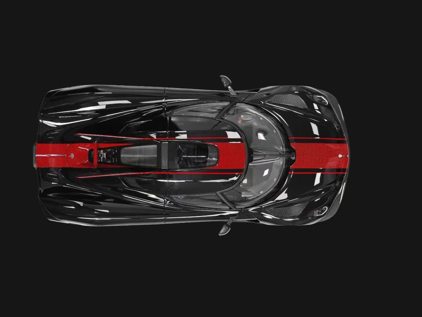 Frontiart 1/18 Koenigsegg Jesko Absolute Edition Jet Black,