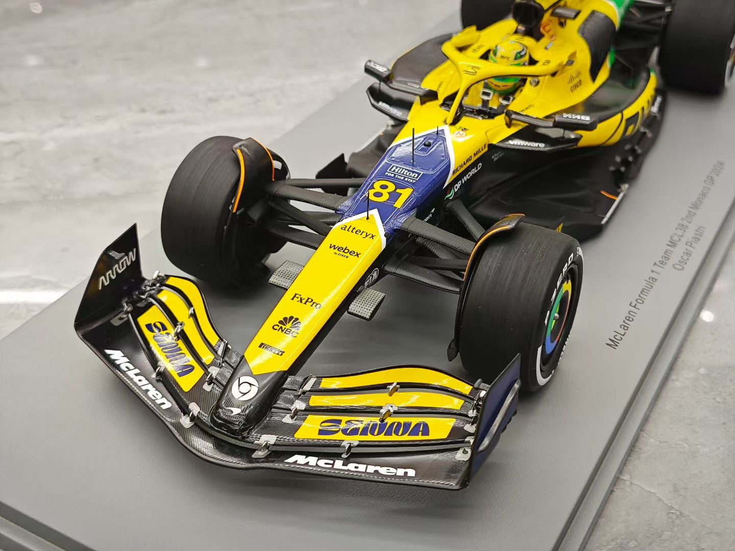 Spark 1/18 2024 Monaco Grand Prix MCL38 Piastri F1