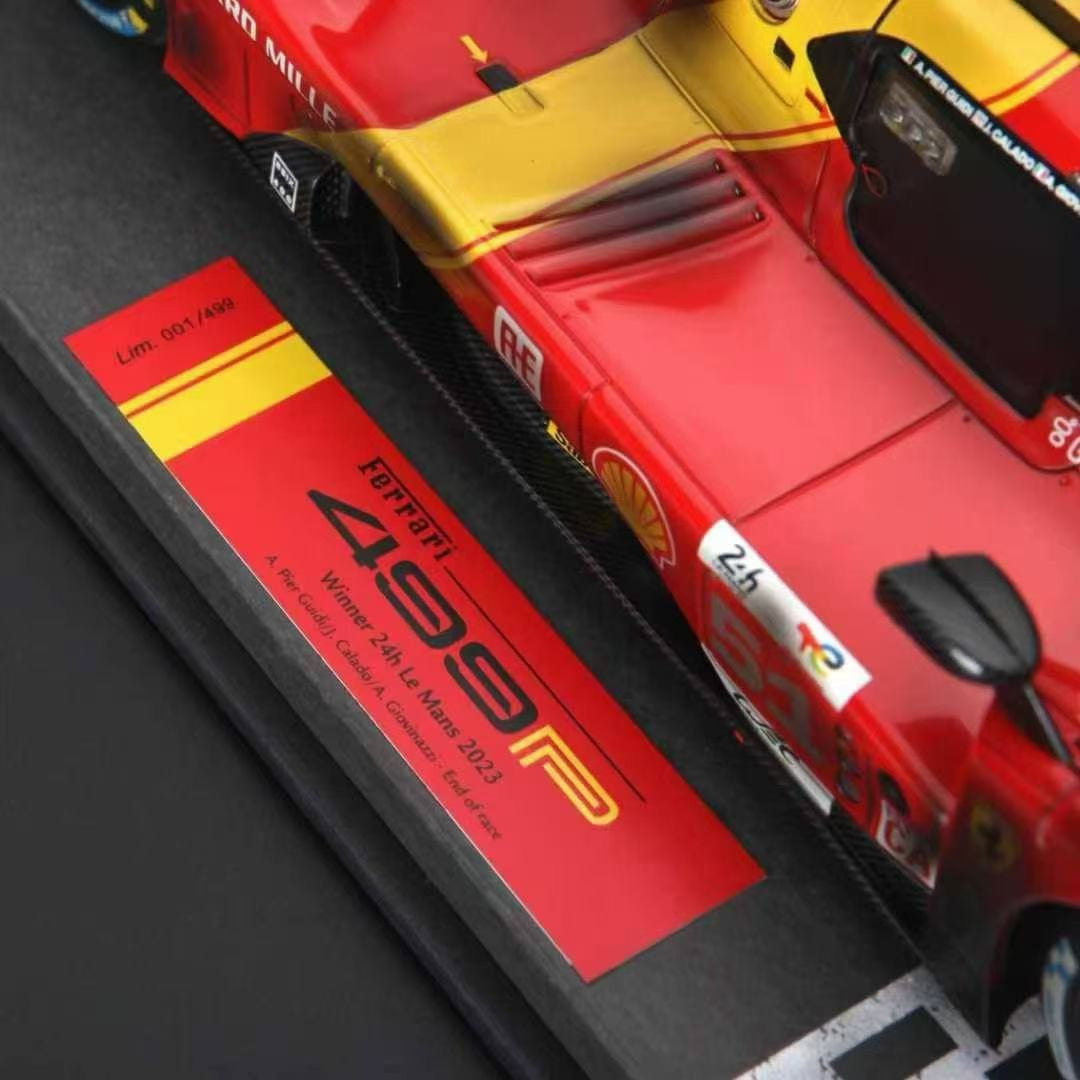 BBR 1/18 Ferrari 499P Centennial Le Mans No. 51 2023 race-winning car Limited edition after the race