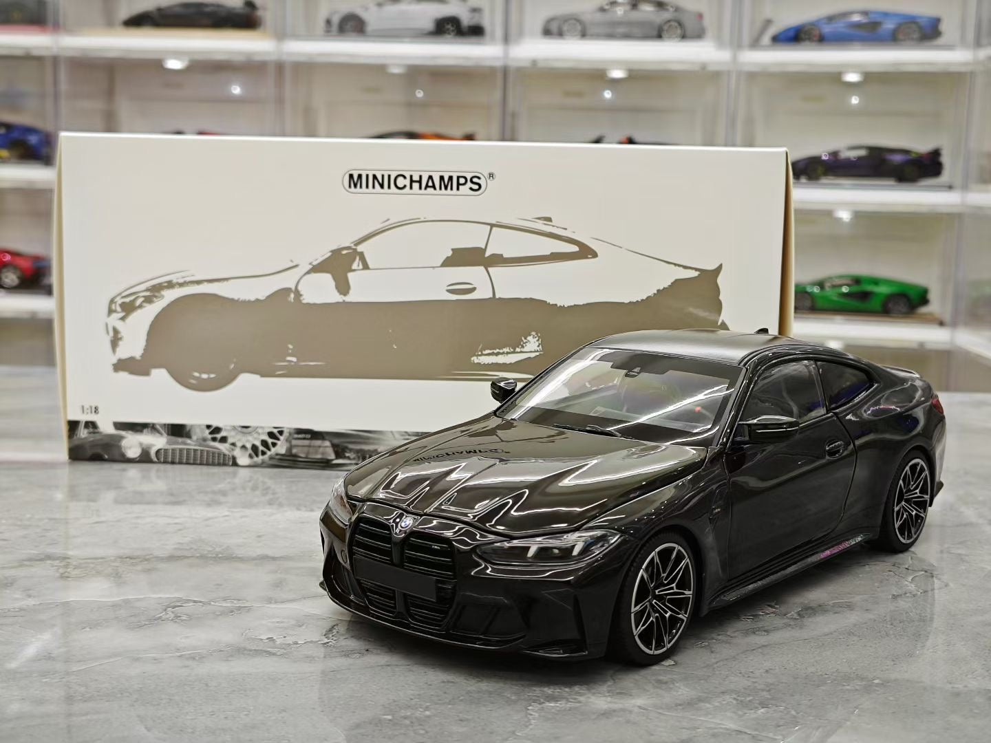 MINICHAMPS 1/18 2024 BMW M4 Alloy Fully Open