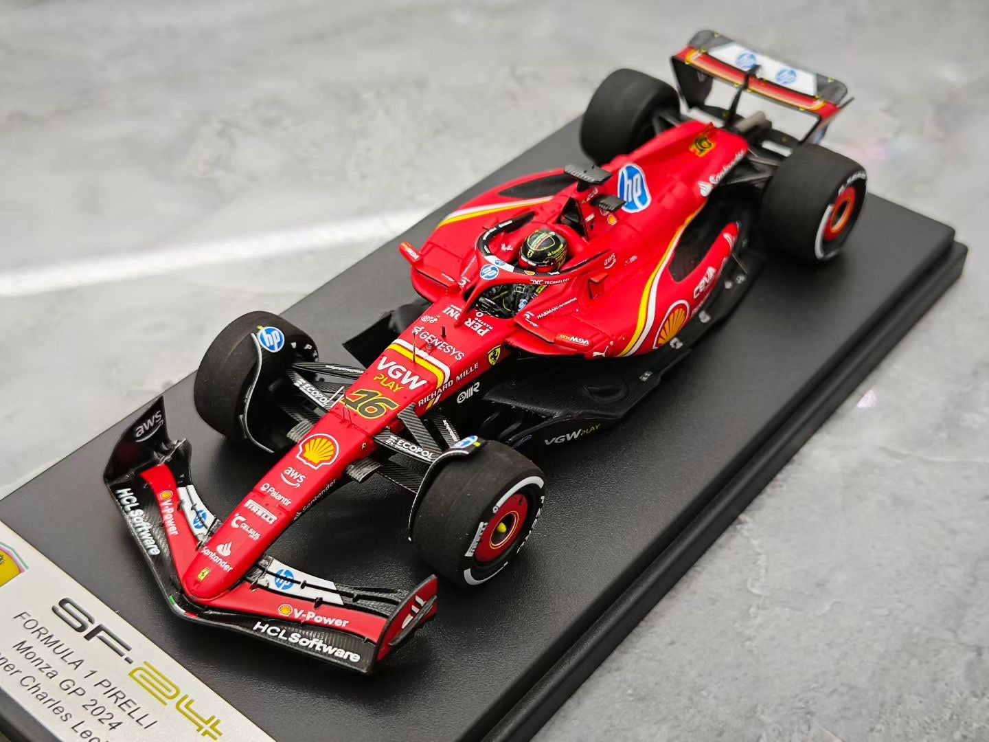 Looksmart 1/43 2024 Monza Grand Prix SF24 Leclerc Victory