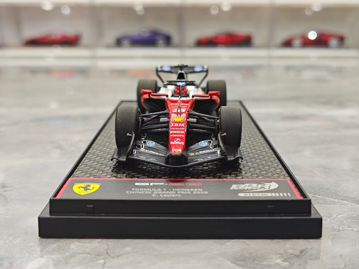 BBR 2026 Japanese GP SF26 Leclerc F1 1:43 Scale Model (with Driver Figure)
