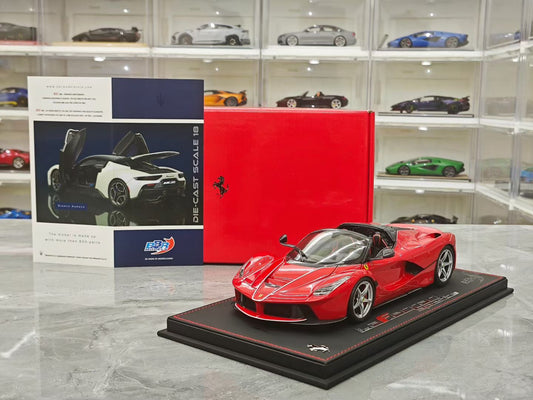 BBR 1/18 Ferrari LaFerrari Convertible Alloy Silver Wheels