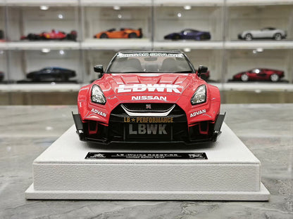 BBA Model 1:18 Scale Nissan GT-R (R35) LB-Silhouette Works GT-RR