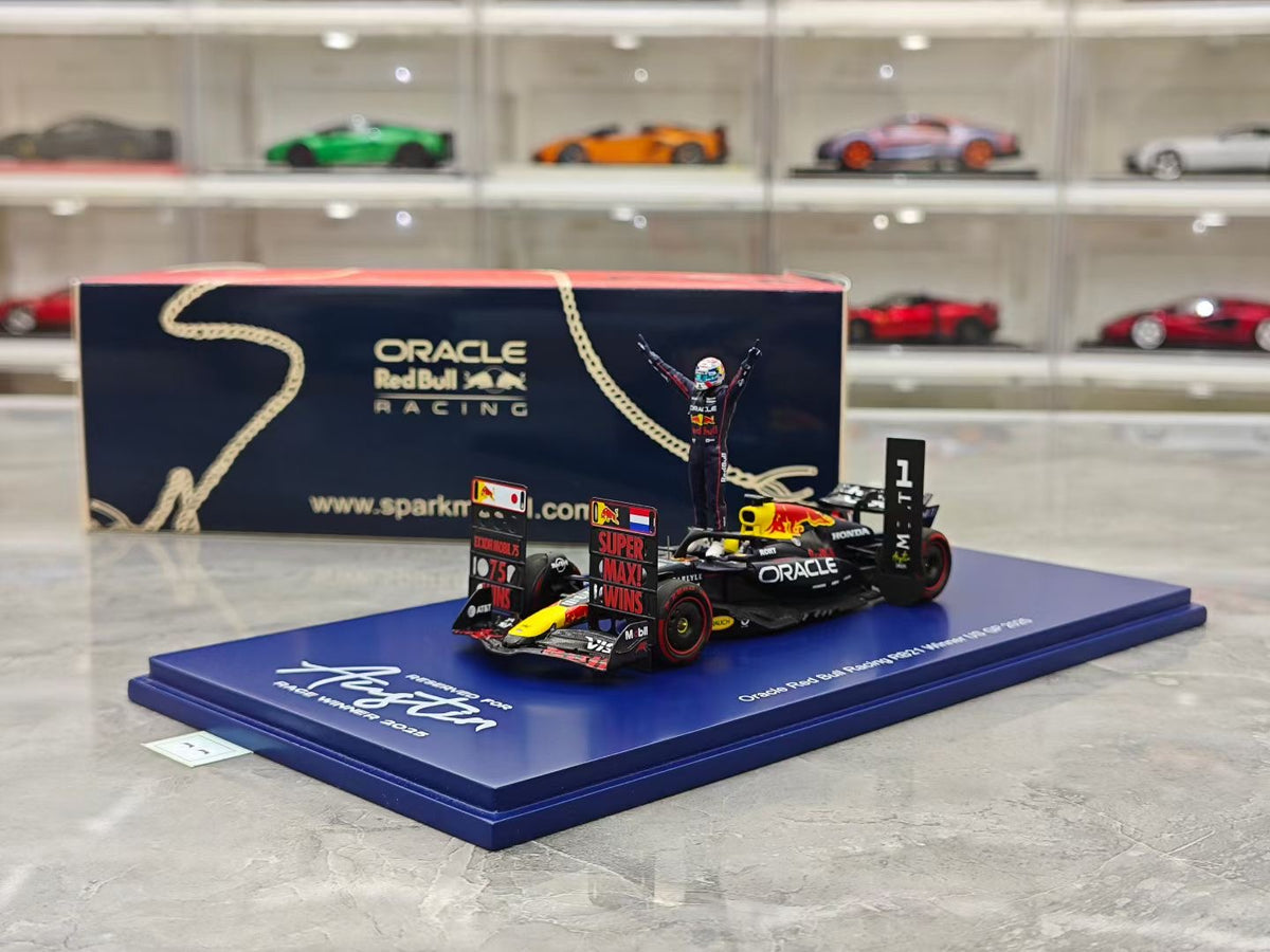 SPARK 1:43 Scale – 2025 US GP Winner – Red Bull RB21 (Verstappen)