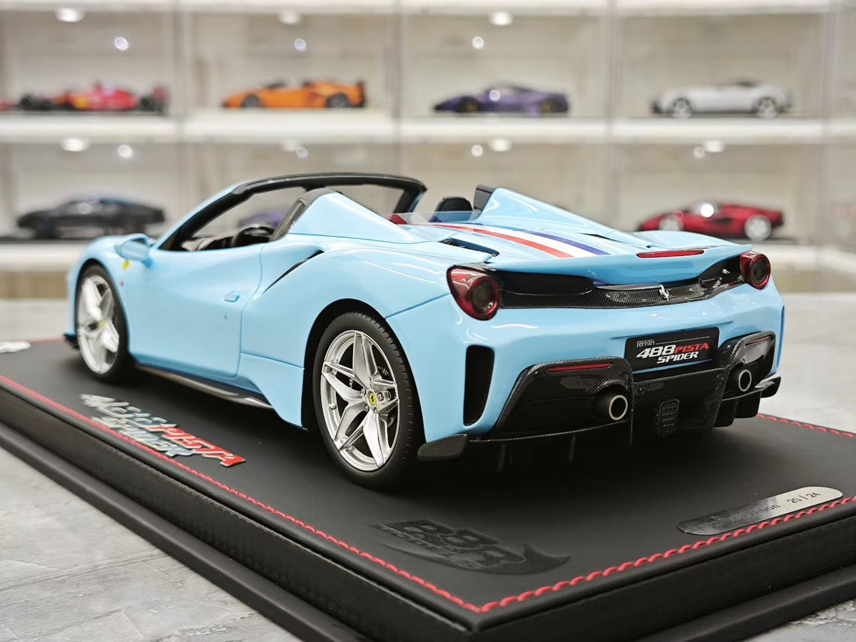 BBR Ferrari 488 Pista Spider (Convertible) – 1:18 scale resin model –