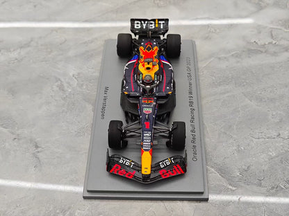 Spark 1:43 Red Bull RB19 (Verstappen) – 2023 US GP Special Livery (Winner)