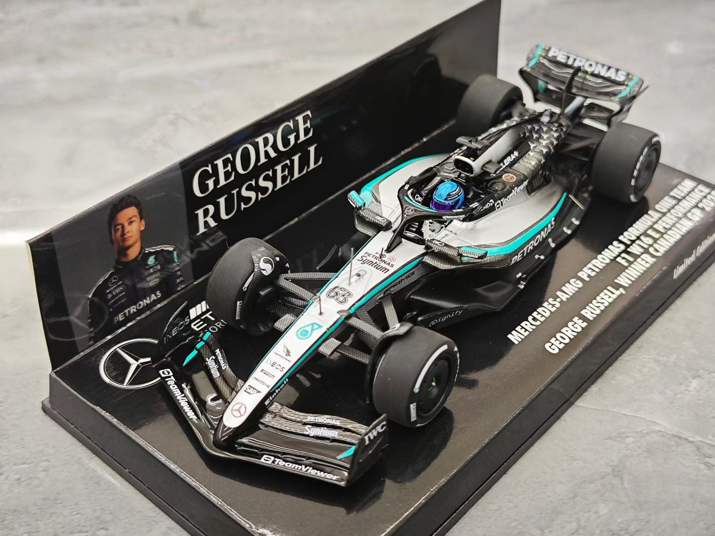 Minichamps 1/43 2025 Canadian Grand Prix W16 Russell Victory F1