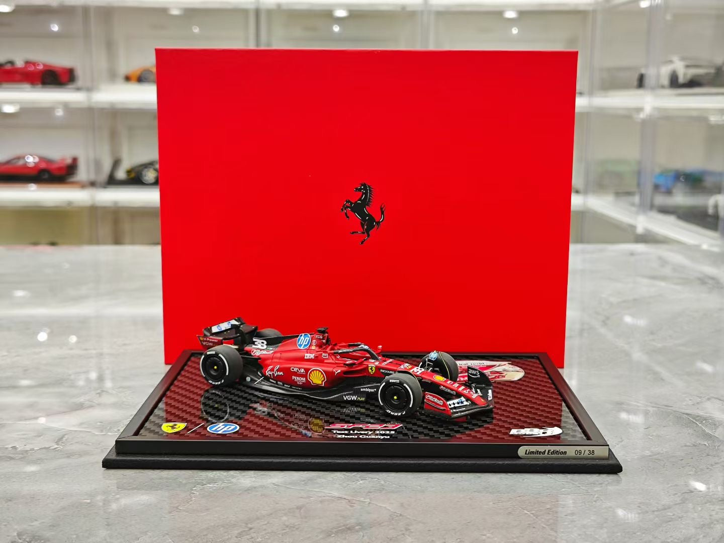 BBR 1/43 2025 Ferrari, Zhou Guanyu, Test Car SF23 Resin Racing F1