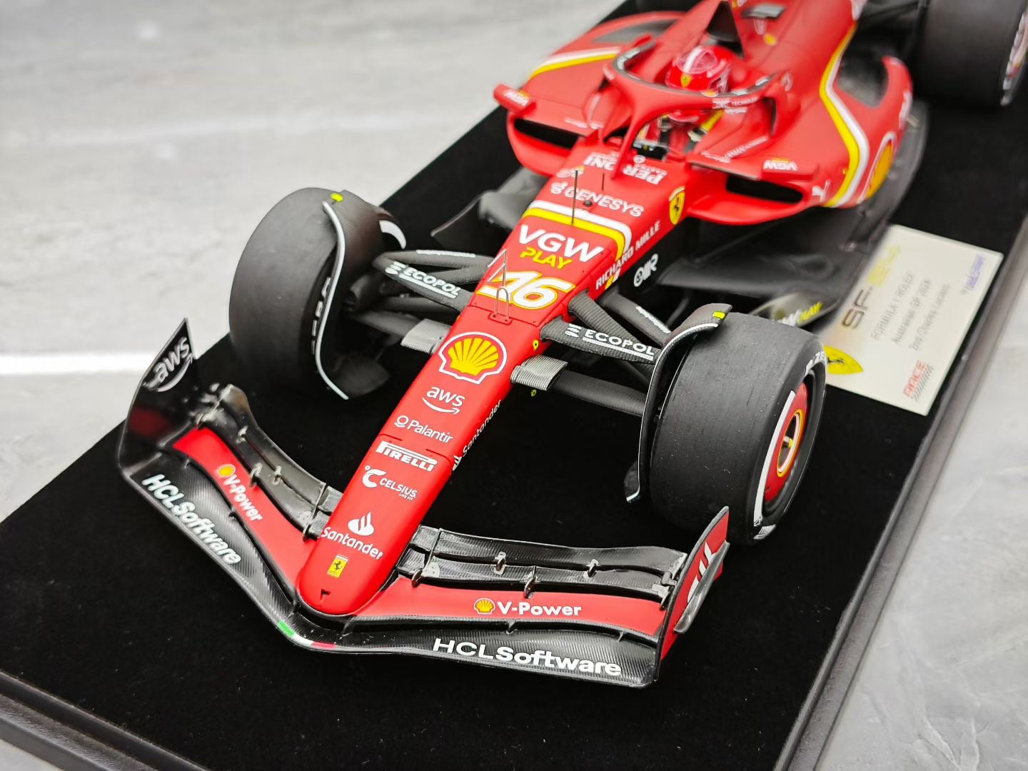 Looksmart 1/18 2024 Australian Grand Prix SF24 Leclerc F1