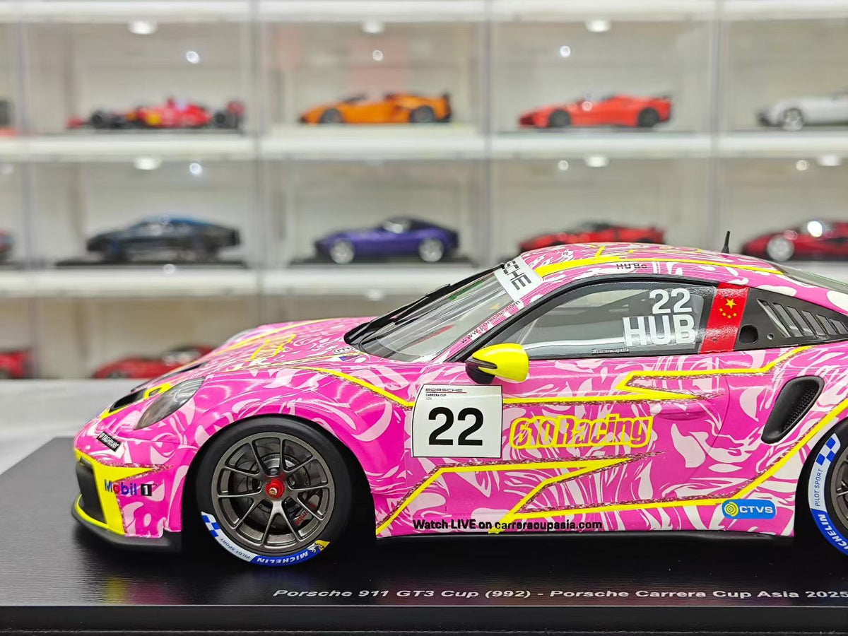 Spark 2025 Carrera Cup Porsche 911 GT3 Cup #22 (1:18 Resin Model)