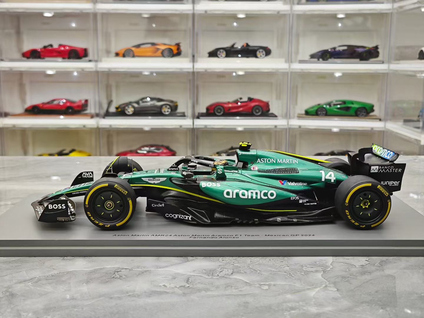 Spark 1/18 2024 Mexican Grand Prix, Aston Martin AMR24, Alonso F1