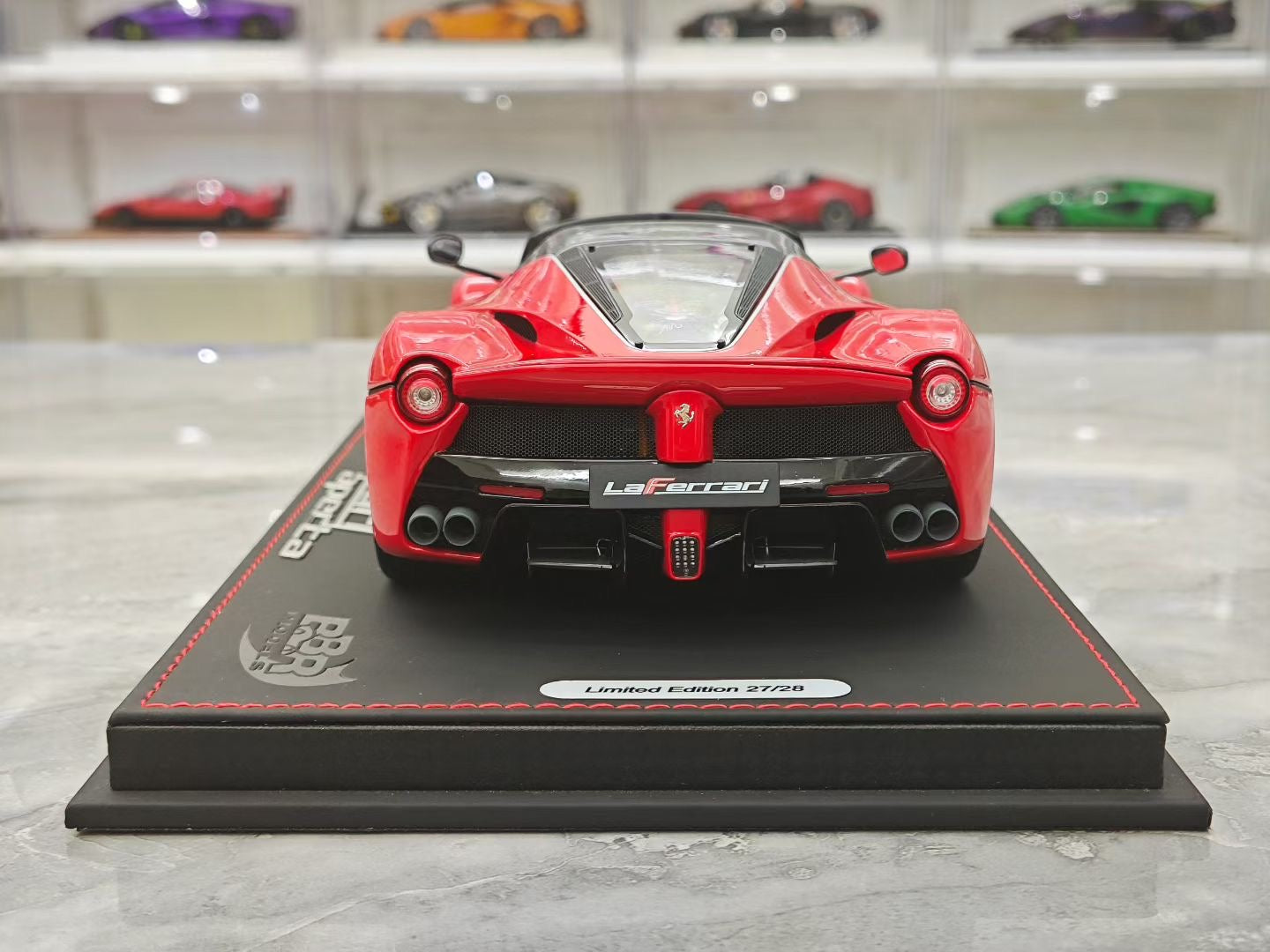 BBR 1/18 Ferrari LaFerrari Convertible Alloy Black Wheels