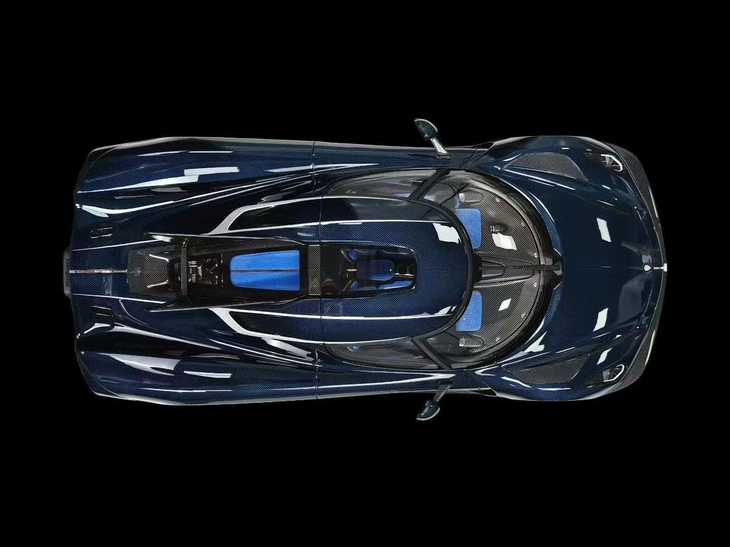 New product release: Frontiart 1/18 Koenigsegg Jesko Absolute Edition Carbon Black Blue.