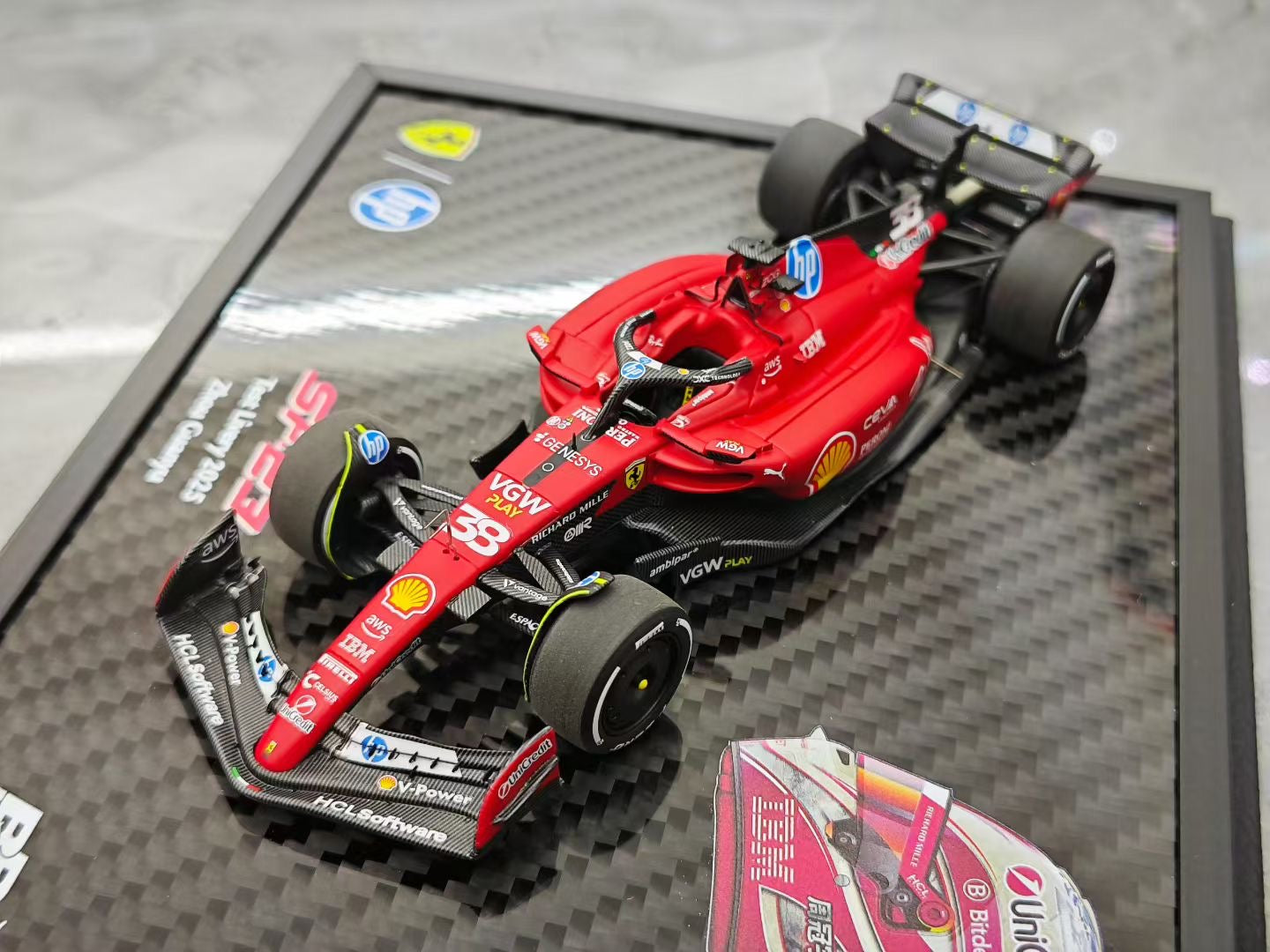 BBR 1/43 2025 Ferrari, Zhou Guanyu, Test Car SF23 Resin Racing F1