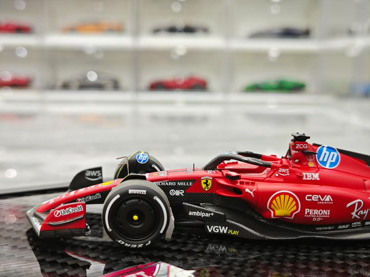 BBR 1/43 2025 Ferrari, Zhou Guanyu, Test Car SF23 Resin Racing F1