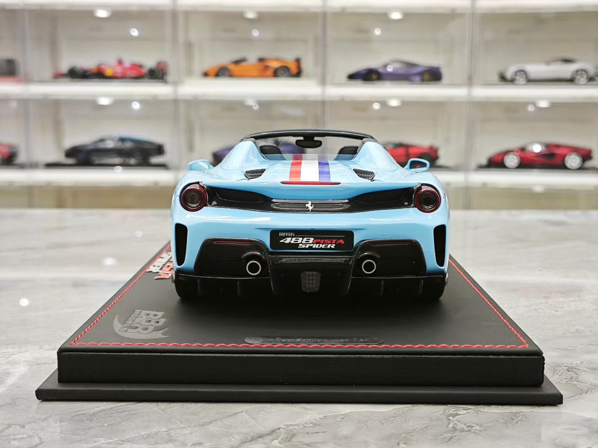 BBR Ferrari 488 Pista Spider (Convertible) – 1:18 scale resin model –