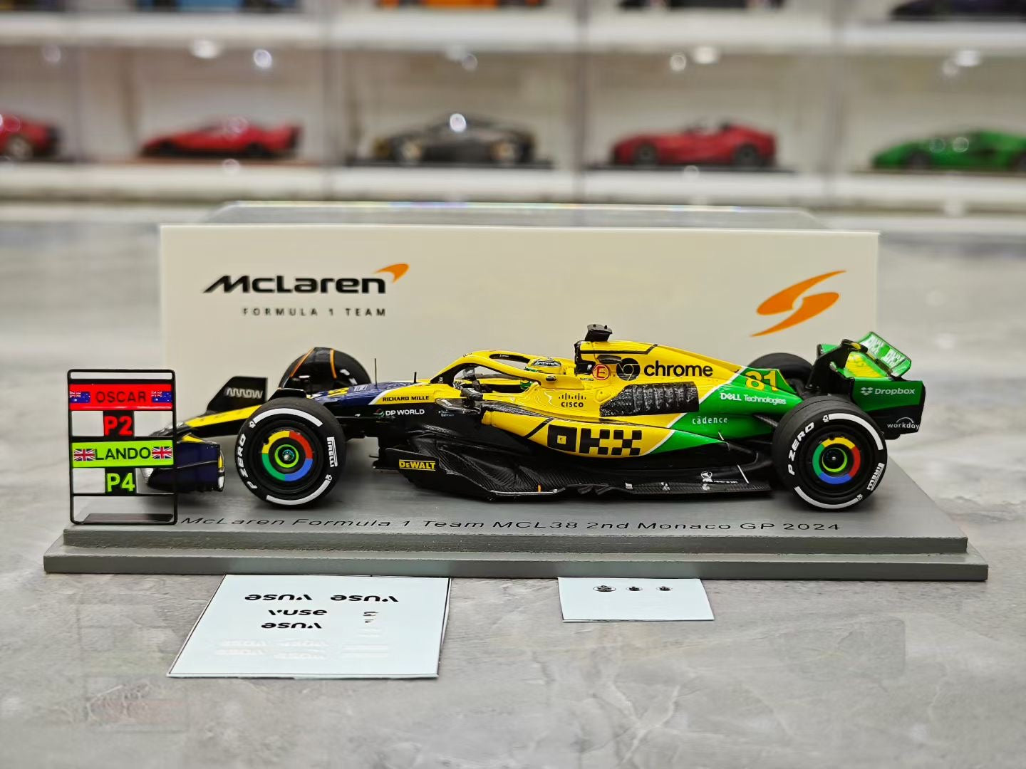 SPARK 1/43 2024 Monaco Grand Prix McLaren MCL38 Piastri F1