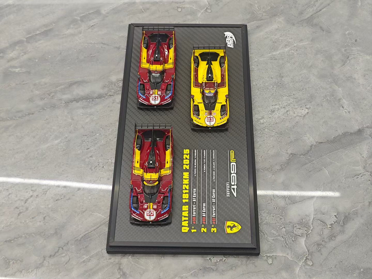 BBR 2025 Commemorative Edition Ferrari 499P Qatar 3-Car Set (1:43)