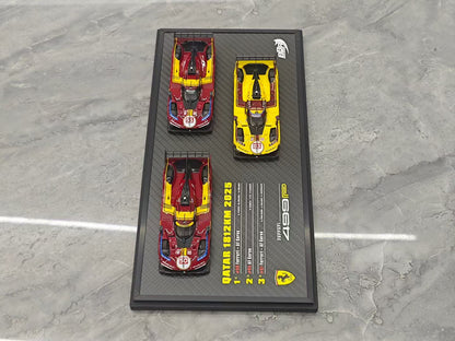 BBR 2025 Commemorative Edition Ferrari 499P Qatar 3-Car Set (1:43)