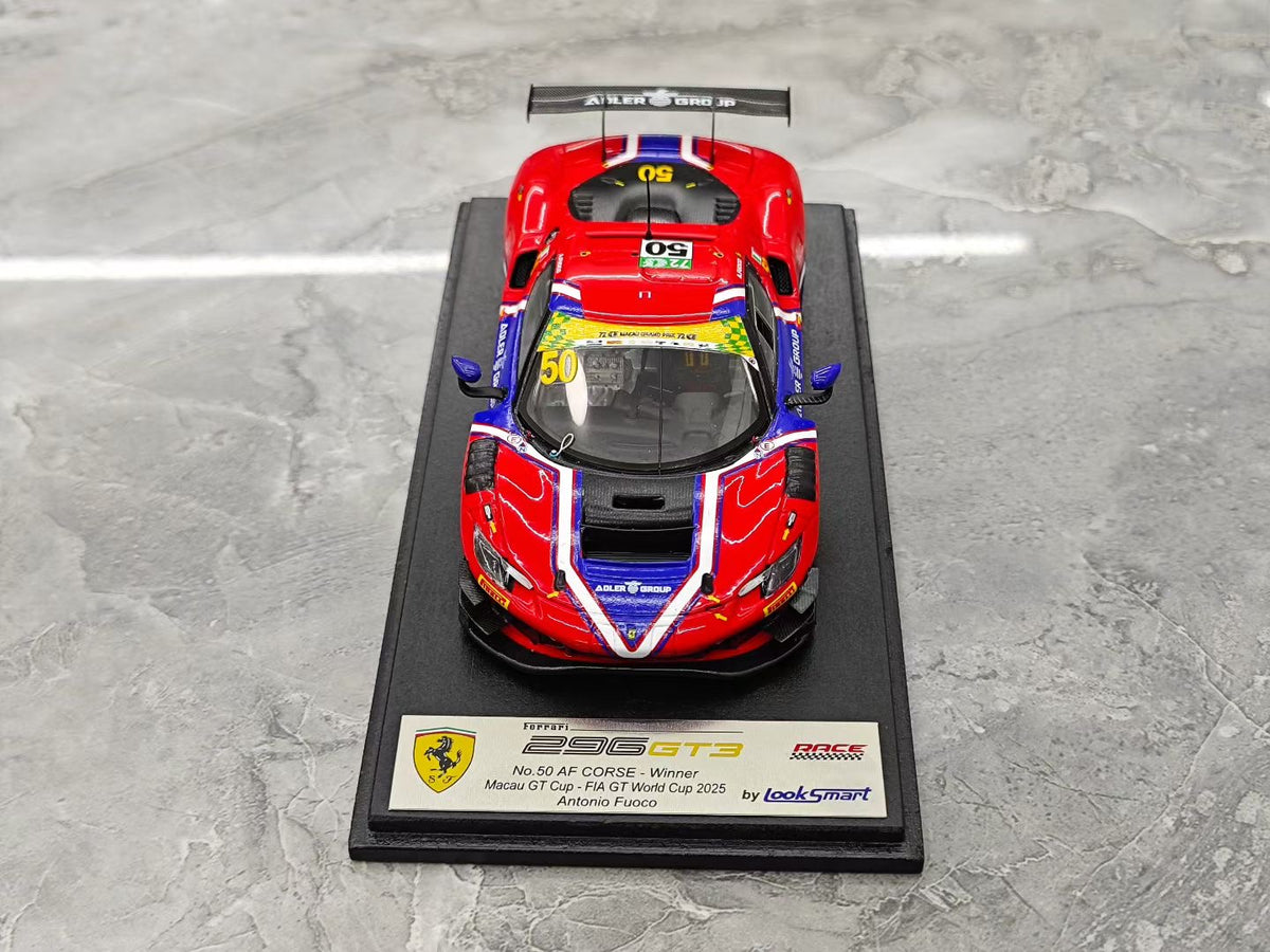Looksmart 2025 Macau GT World Cup Ferrari 296 GT3 (1:43 scale)