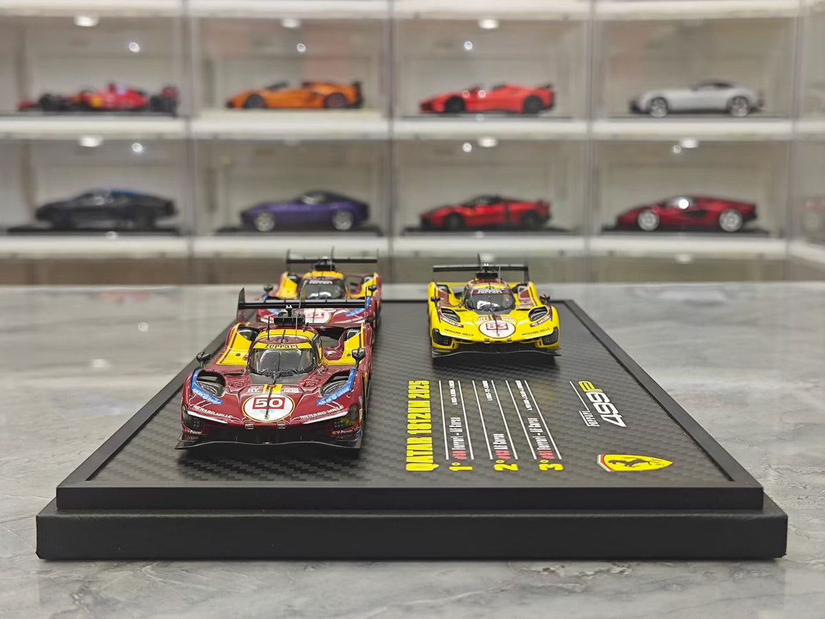 BBR 2025 Commemorative Edition Ferrari 499P Qatar 3-Car Set (1:43)