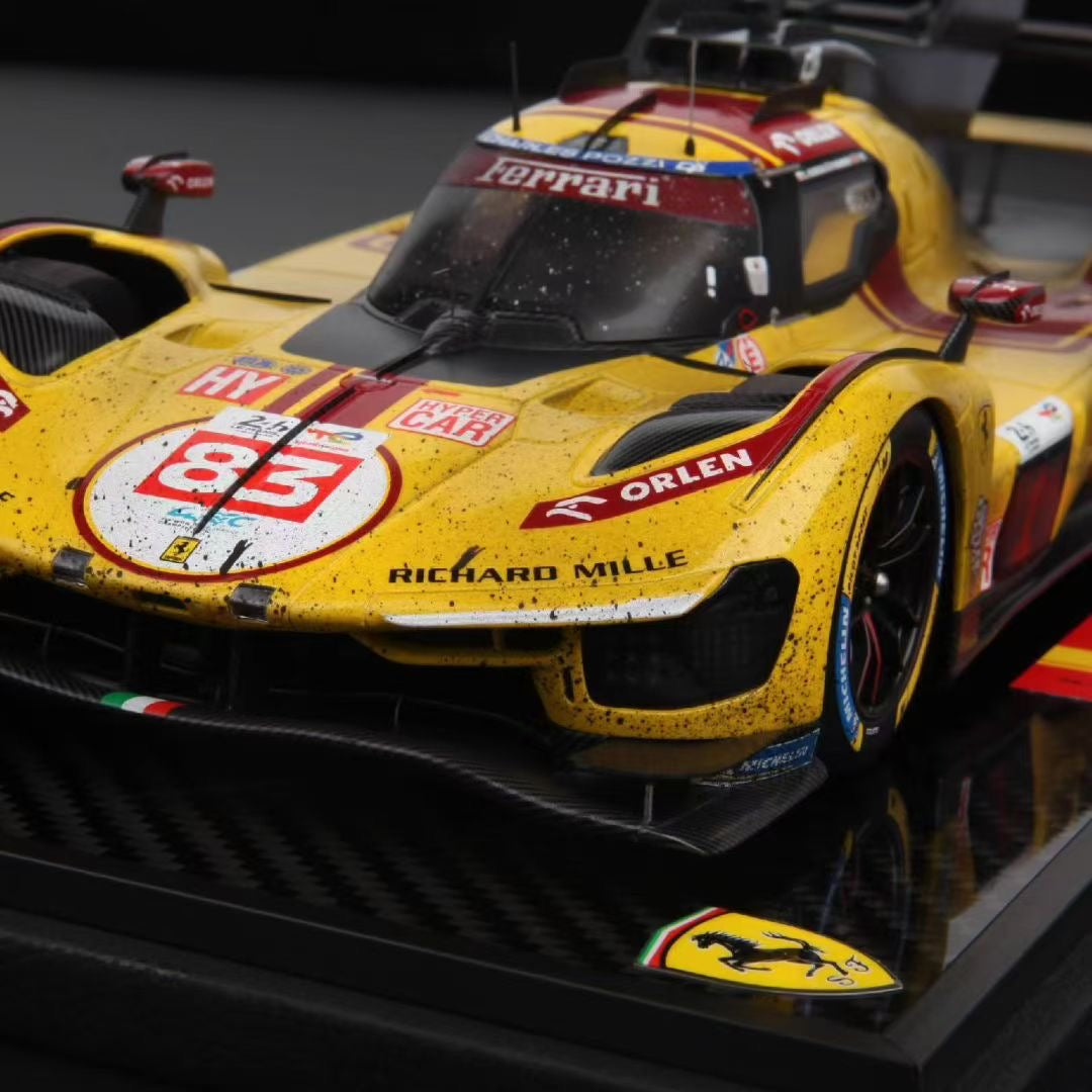 BBR 1/18 New Leather Sole Ferrari 499P Le Mans 2025 Car No. 83 Champion Ye Yifei