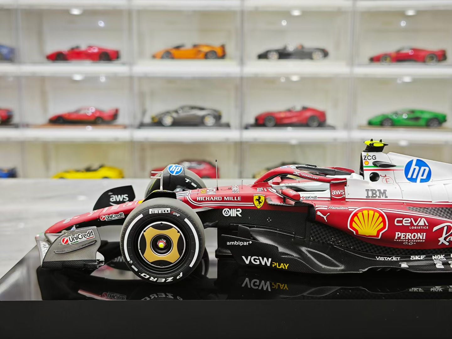 Amalgam 1/18 2025 Monza GP SF25 Hamilton F1