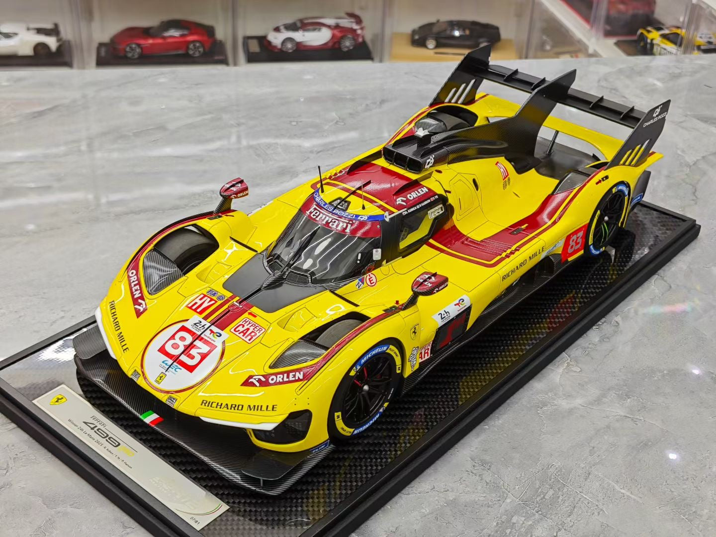 BBR 1/12 2025 Le Mans Victory Ferrari 499P No. 83, Ye Yifei