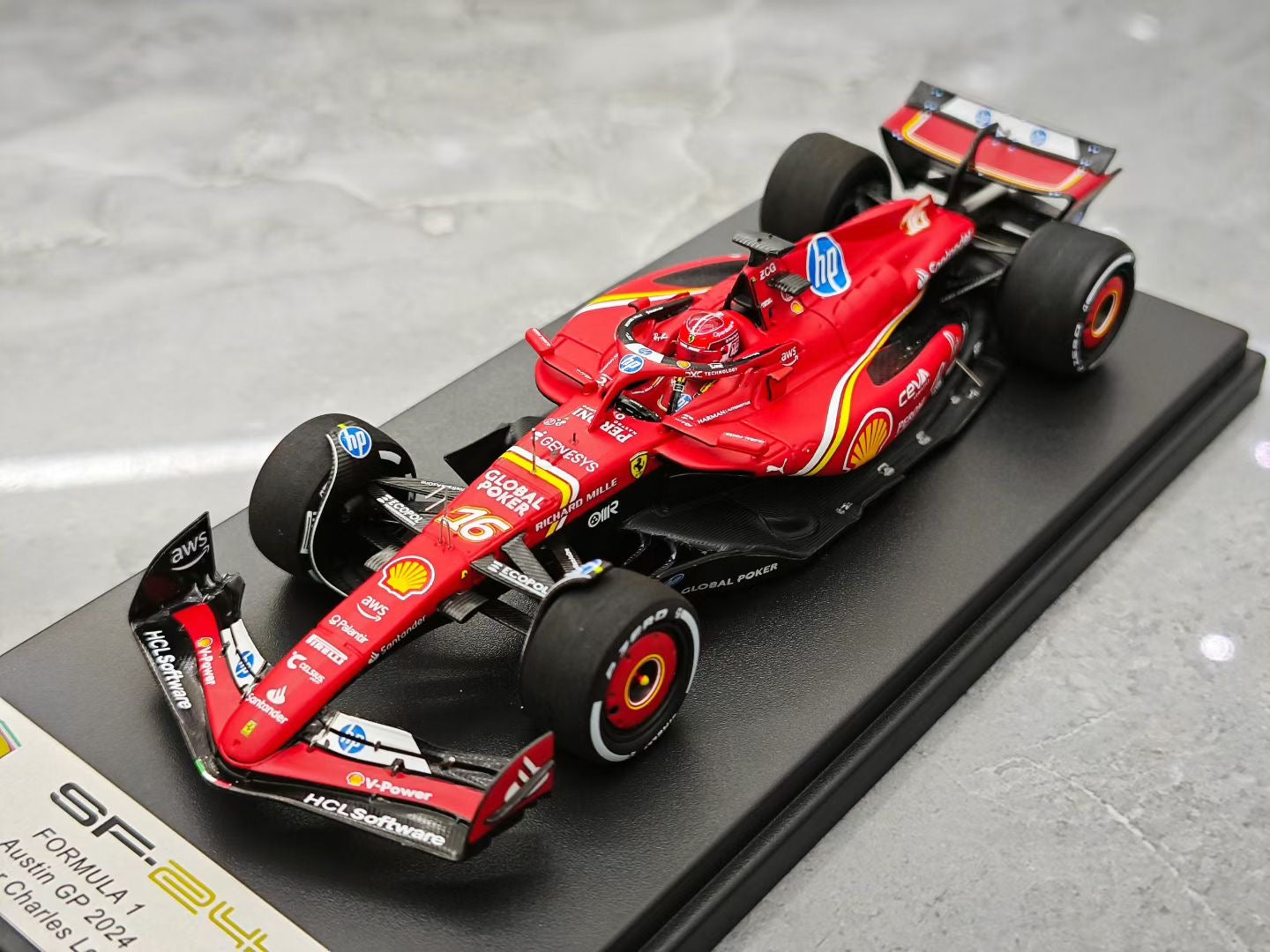 Looksmart 1/43 2025 US Grand Prix SF-24 Leclerc F1 Victory
