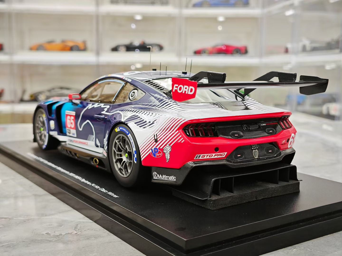 Topspeed 1/18 2025 Le Mans Ford Mustang GT3 #65 Diecast Model Car