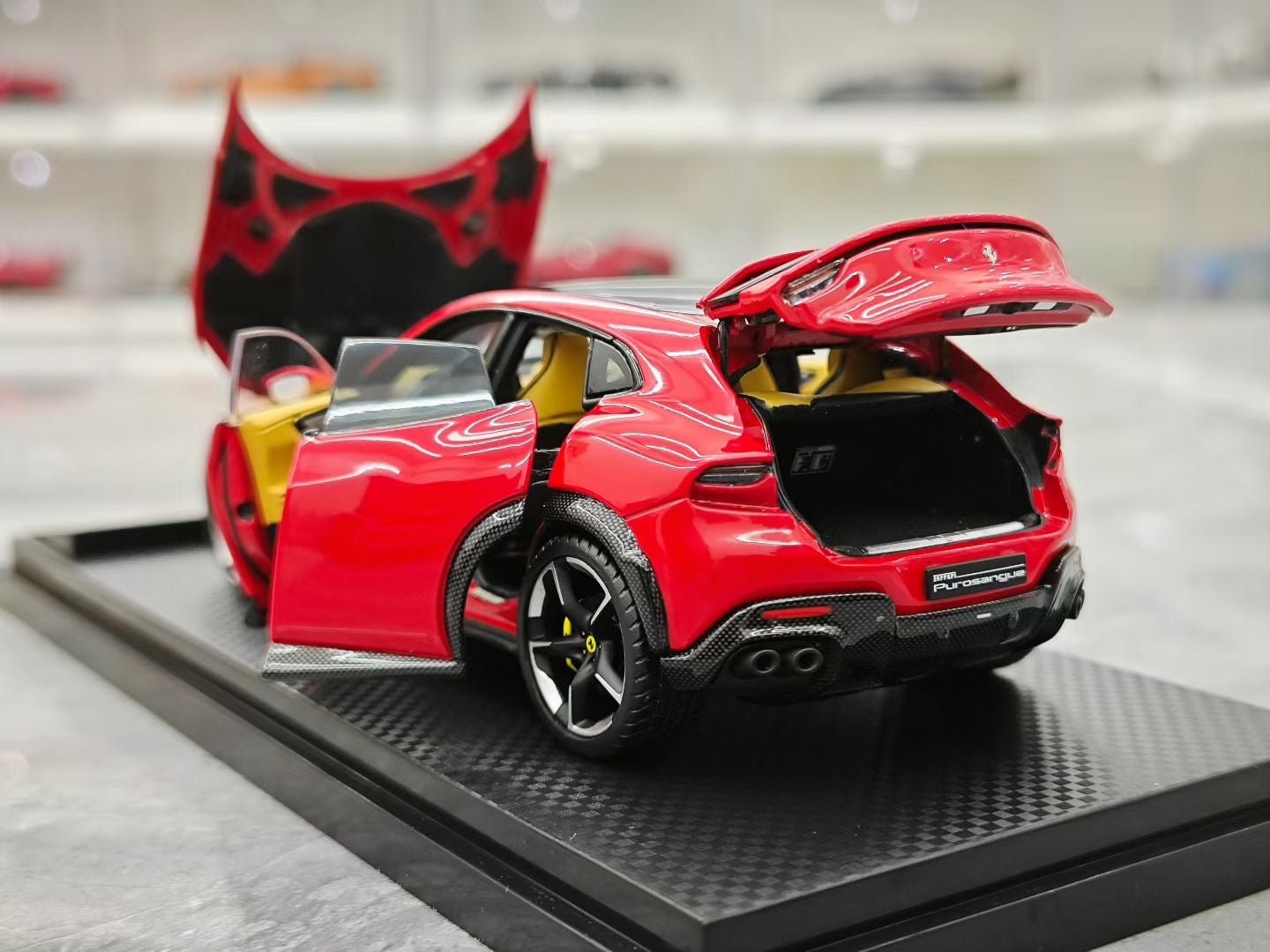 BBR 1/43 Ferrari Purosangue FUV with panoramic sunroof, diecast model.