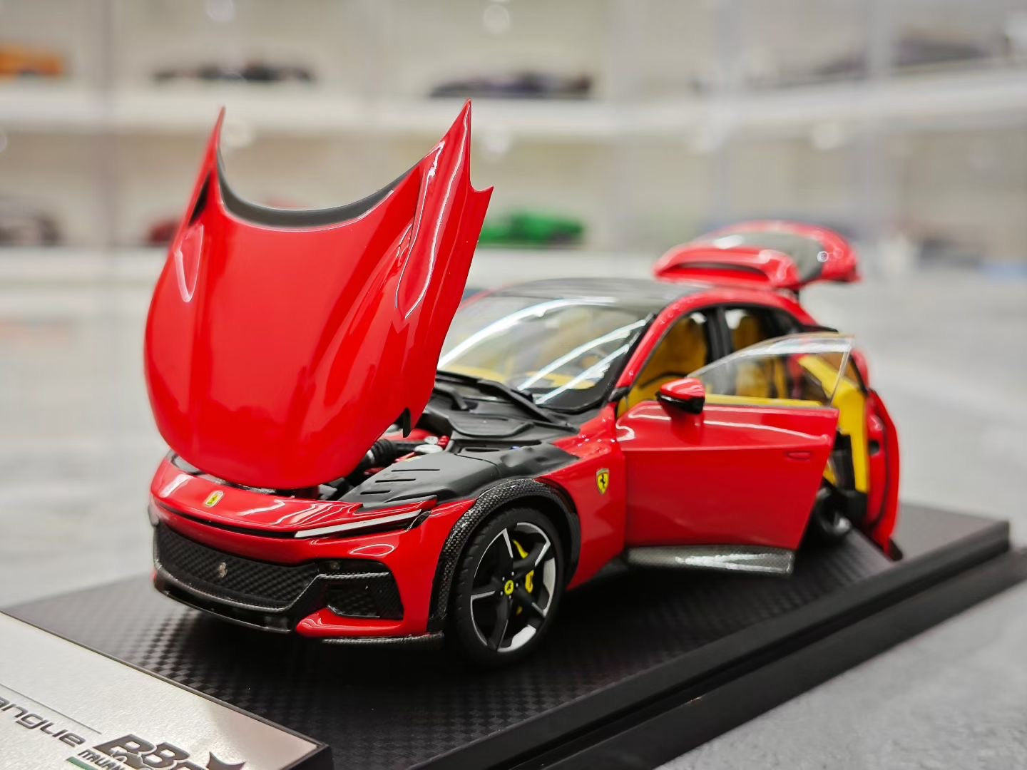 BBR 1/43 Ferrari Purosangue FUV with panoramic sunroof, diecast model.