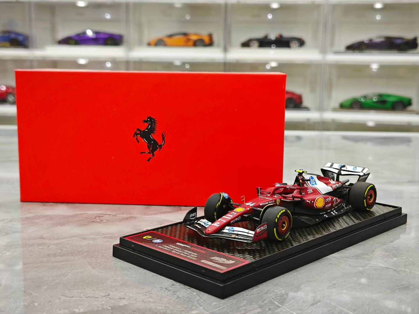 BBR 1/43 SF25 Hamilton F1 Model for the 2025 Chinese Grand Prix