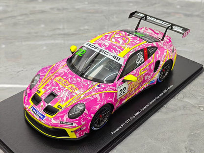 Spark 2025 Carrera Cup Porsche 911 GT3 Cup #22 (1:18 Resin Model)