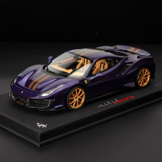 BBR First Pre-Order 1/43 Ferrari 488 Pista Viola ai Humad Metallic Purple